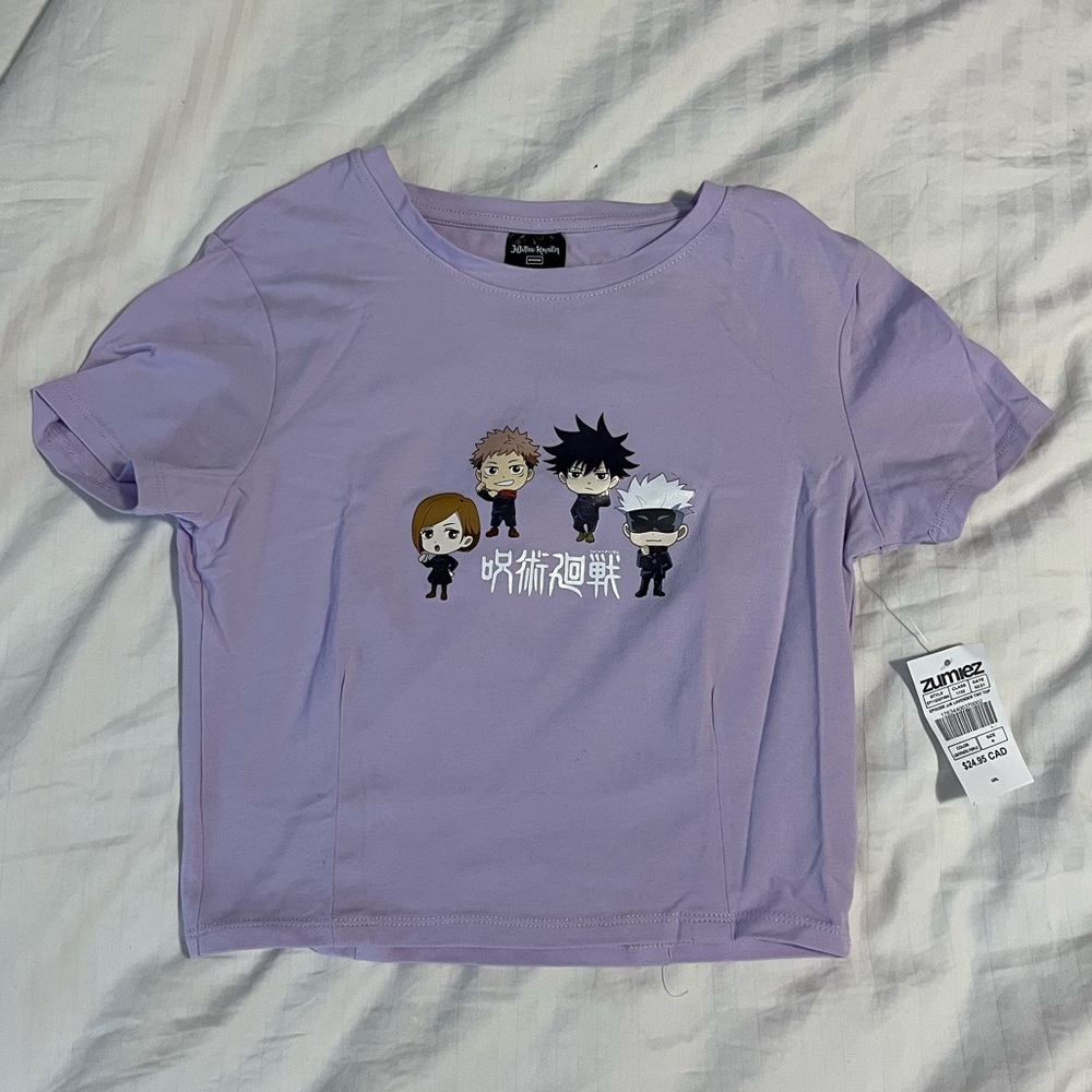 BNWT Jujutsu Kaisen Cropped Baby Tee